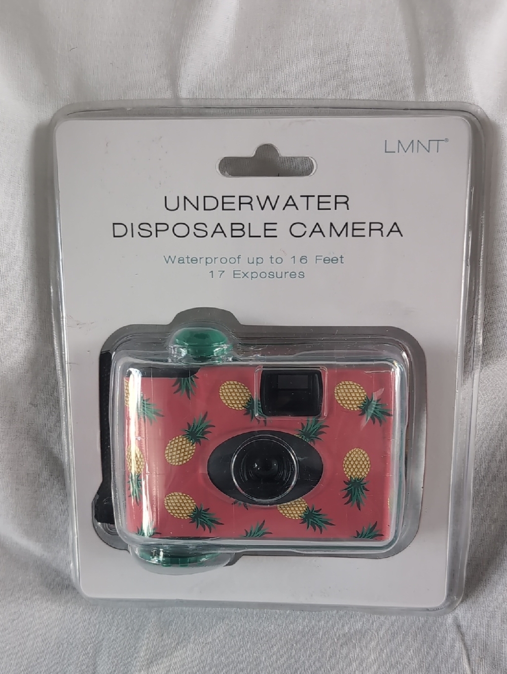 LMNT Pink Pineapple Underwater Disposable Camera